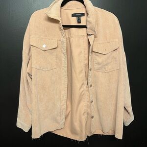 Forever 21 Blush pink Corduroy Utility Jacket